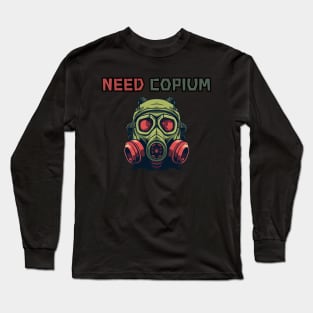 Need Copium, Twitch emote, slang Long Sleeve T-Shirt